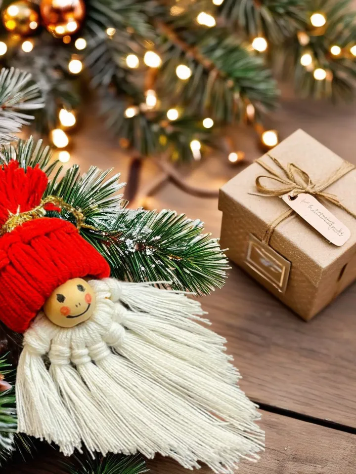 Crochet Christmas Gnome Pattern - Easy Nordic Design Ornament for Scandinavian Style Holiday Decor - Perfect Gift Idea for Crafters