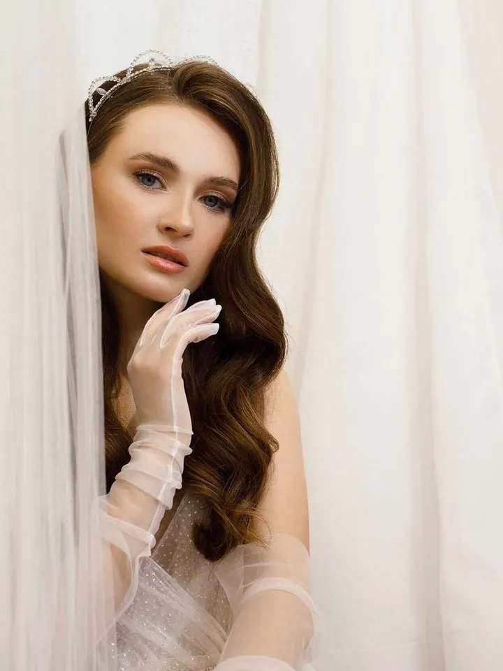 Wedding headpiece, bridal tiara, wedding hair accessories, transparent crown, crystals headpiece, crystal headband