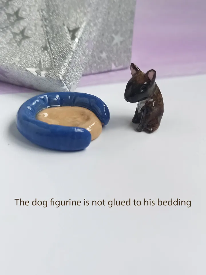 a brown bull terrier figurine (US discount)