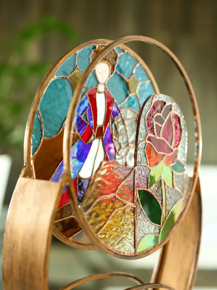 Stained Glass: The Little Prince, Tiffany Technique Stained Glass: The Little Prince, Double Stained Glass Piece: The Little Prince