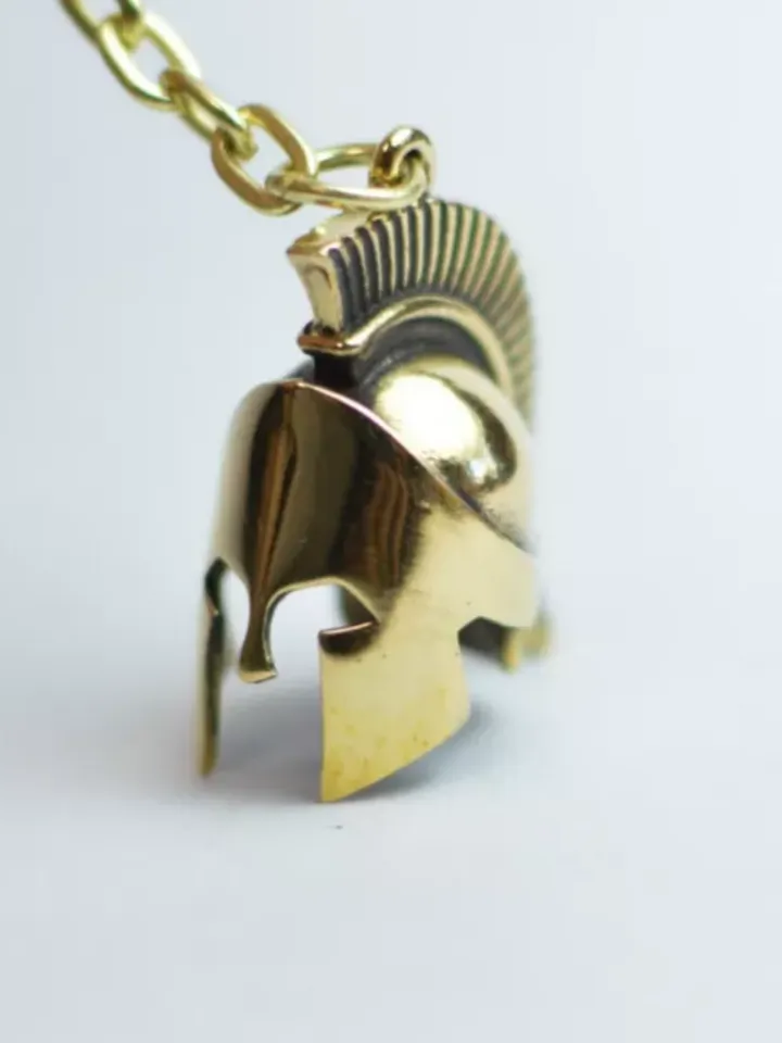 Roman helmet keychain