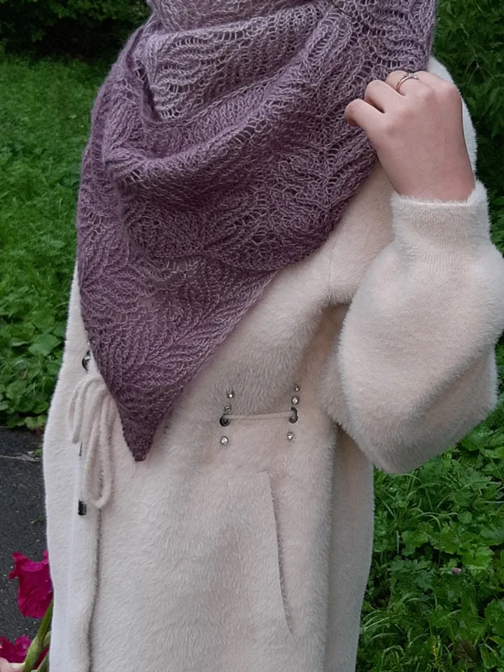 Ombre bridal shawl,lilac hand knit wrap,boho wedding,evening scarf gifts ,mom birthday gift,neck warmer, wool shawl christmas gift.