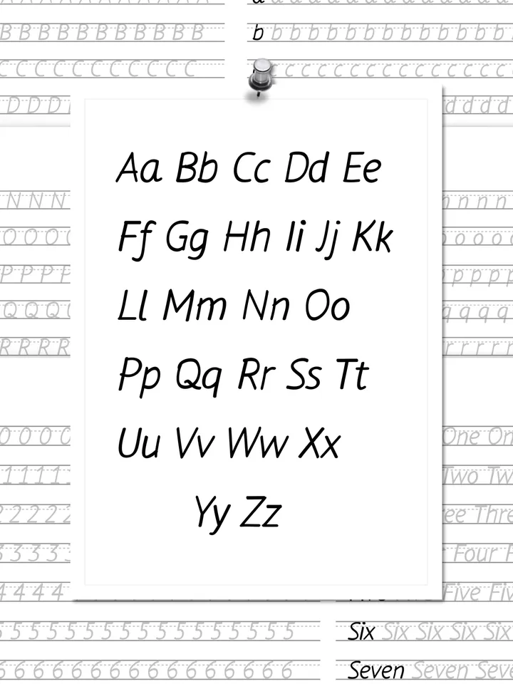 Simple Font Alphabet Tracking, Lettering practice worksheets pdf