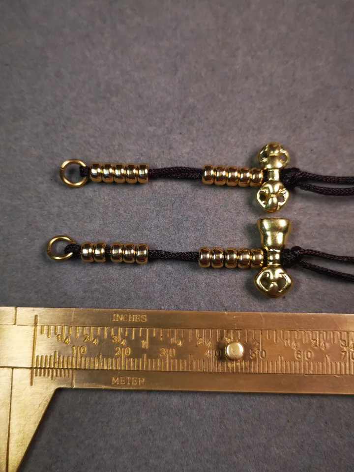 Gandhanra Handmade Tibetan Buddhist Mala Counters,Prayer Bead Counters,with Dorje and Vajra Pendant,Made of Brass