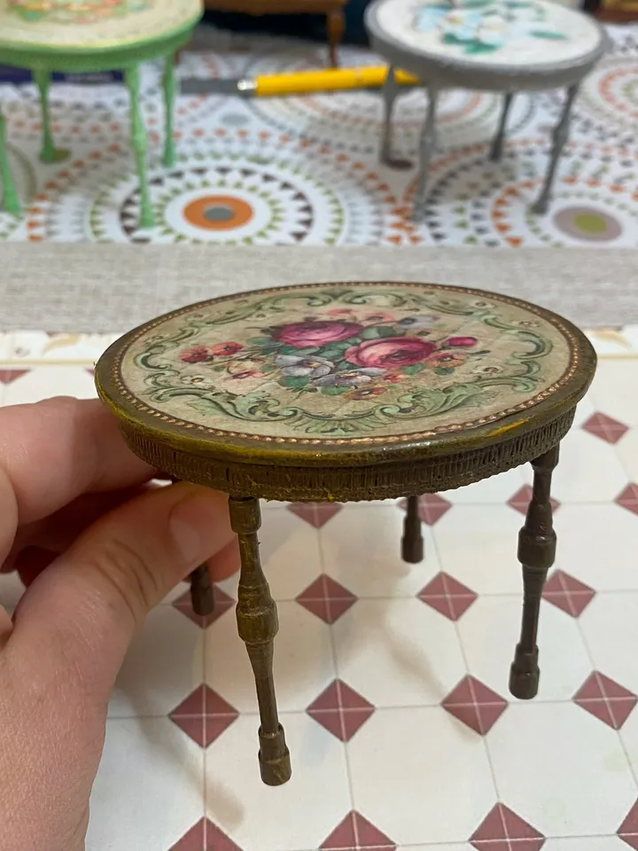 Kitchen tables for a doll house. 1:12. dollhouse miniature. Doll table. Furniture for dolls.Handmade.