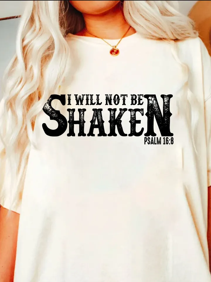 I Will Not Be Shaken PNG Sublimation Design PNG Digital Download Printable Christian Country Western Rodeo