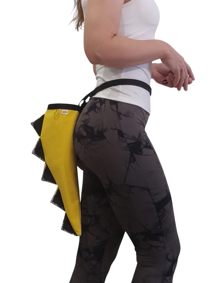 Chalk bag Dino Tail green for rock climbing