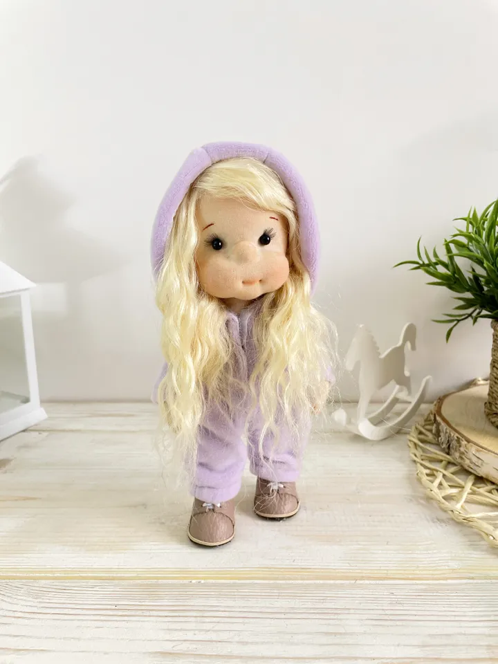 Handmade Textile Doll Art Doll Waldorf Doll Inspiration Birthday Gift for Girl
