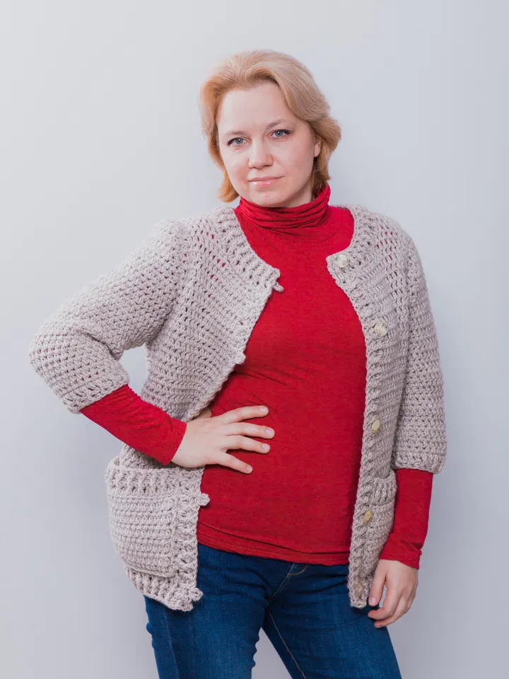 Women's Jacket Jacqueline Simple Crochet Pattern