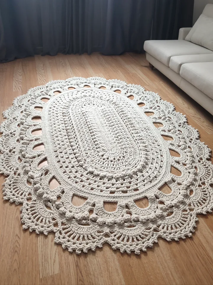 crocheted rug