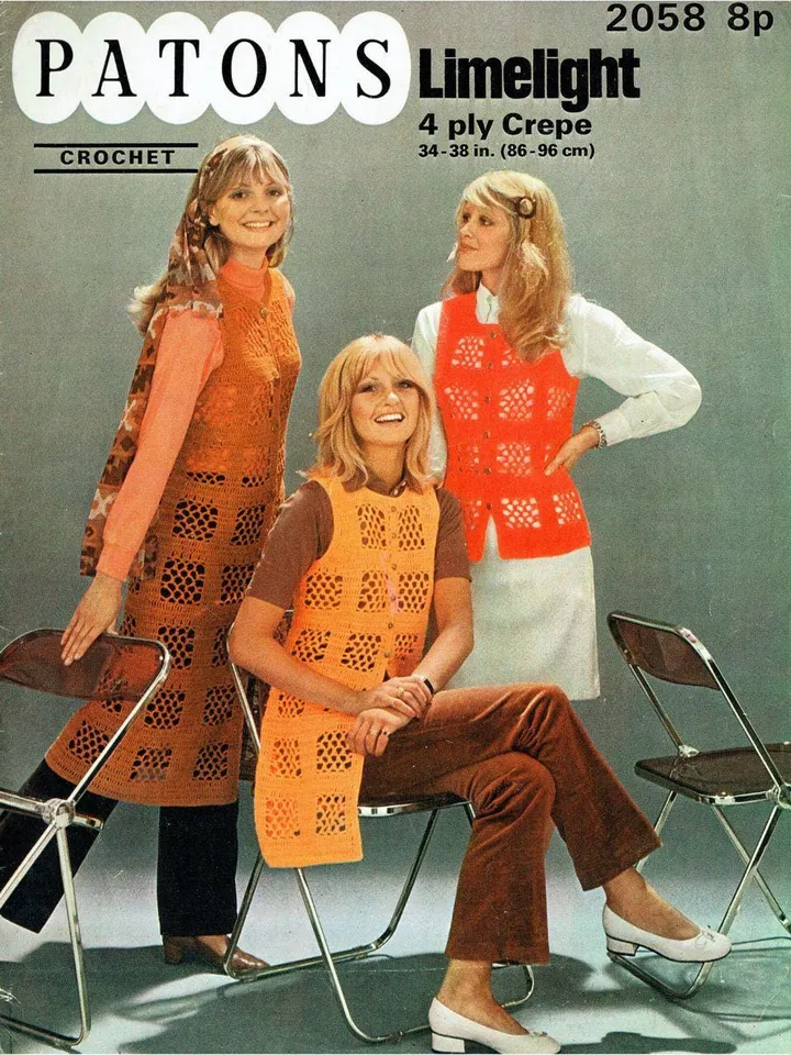Waistcoat vest crochet pattern sleeveless cardigan long short waistcoat pattern pdf instant download