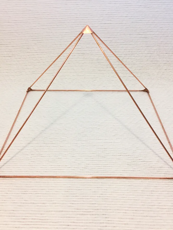 Crystal Healing Copper Pyramid, High Quality Copper Pyramid for Meditation
