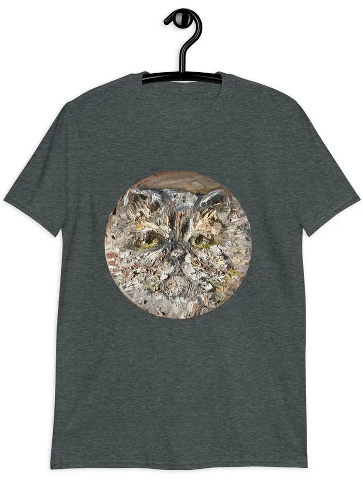 Persian Cat Short-Sleeve Unisex T-Shirt made with my original oil painting design,cat t shirts,cat lovers gifts.