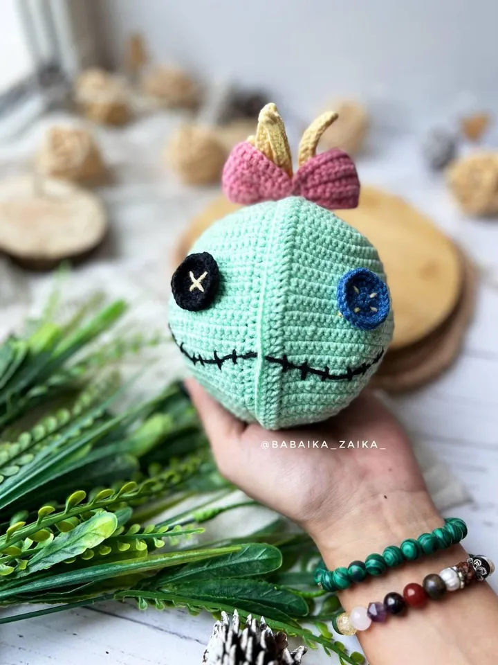 PDF Crochet Pattern Blue Alien Monster in Scrump, Amigurumi funny doll pattern, Cute monster, Animal pattern, Halloween pattern
