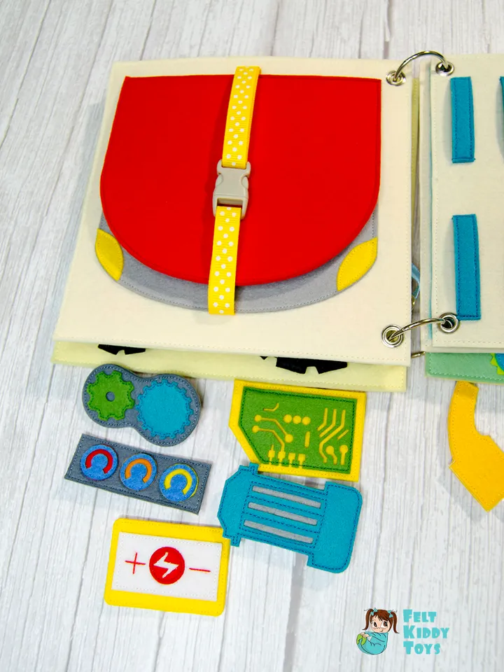 Transport quiet book, gift for toddler