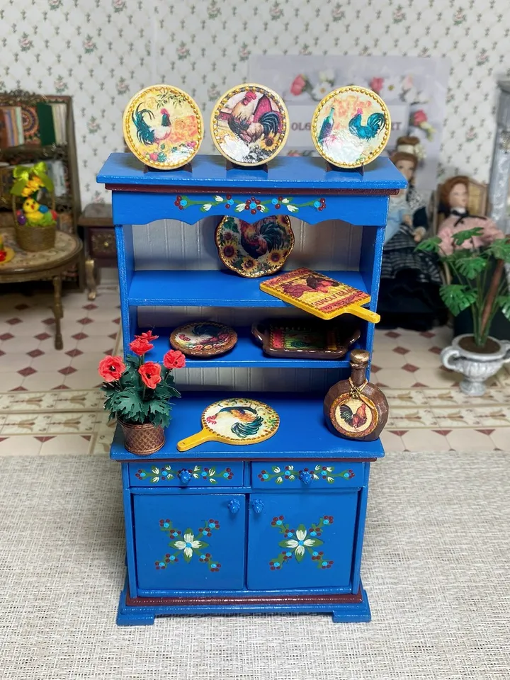 Dollhouse Accessories Set. 1:12. Dollhouse Kitchen Accessories. Dollhouse Miniature.