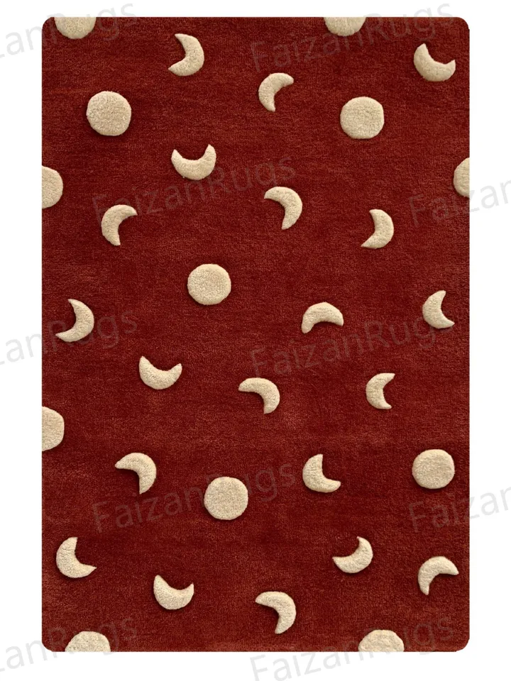 New Hand Tufted Modern Rug High and Low Area Rug Handmade 100% Wool Rug Home Decor Flooring Rug Bedroom Living Dining 6x9 8x10 9x12 10x14