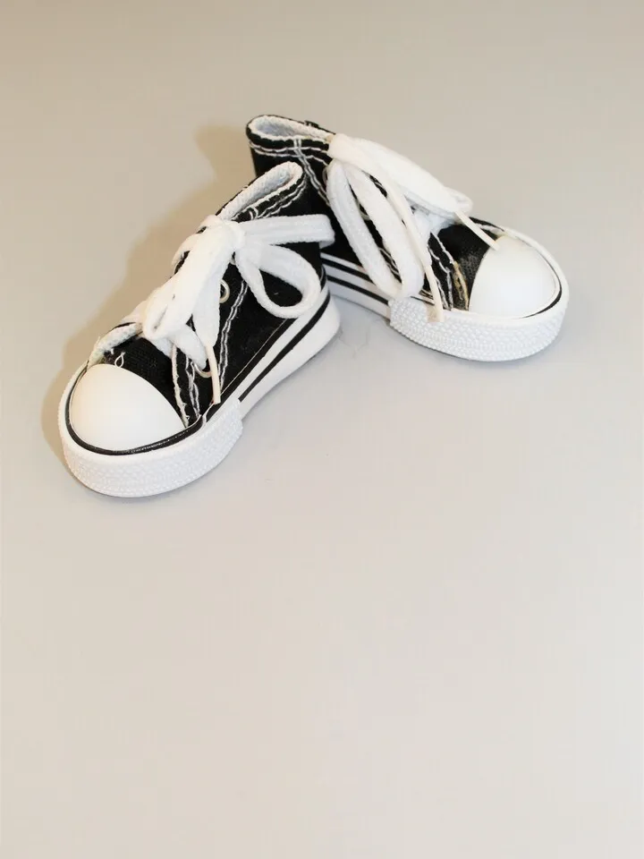 Textile sneakers for 1/3 1/4 SD BJD Doll - 7.5cm sole length - Or any other doll – Christmas gift idea