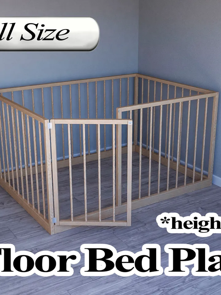 Montessori Floor Bed Plan, Full Size, PDF, DIY