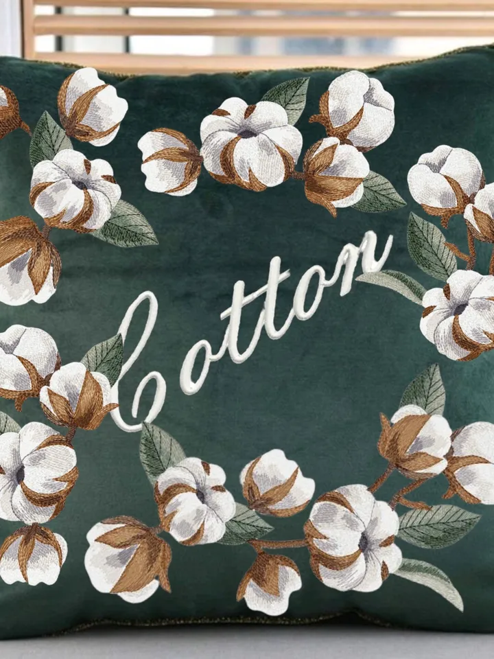 Cotton artistic set machine embroidery design digital embroidery pattern home and clothing décor embroidery motif Floral design flower