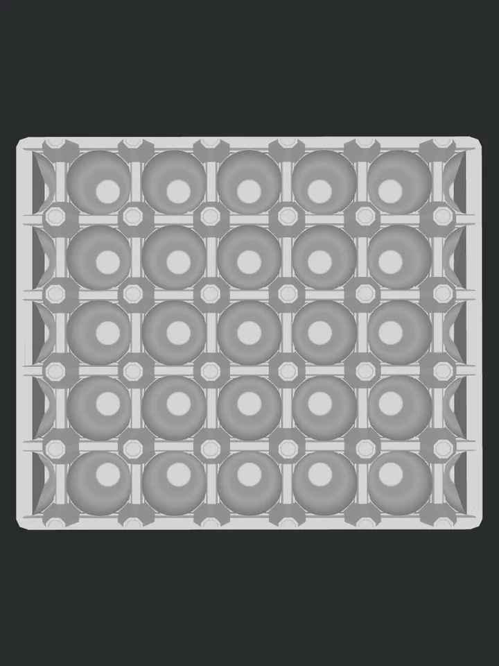 3D MODEL Miniature big egg box model ready to print