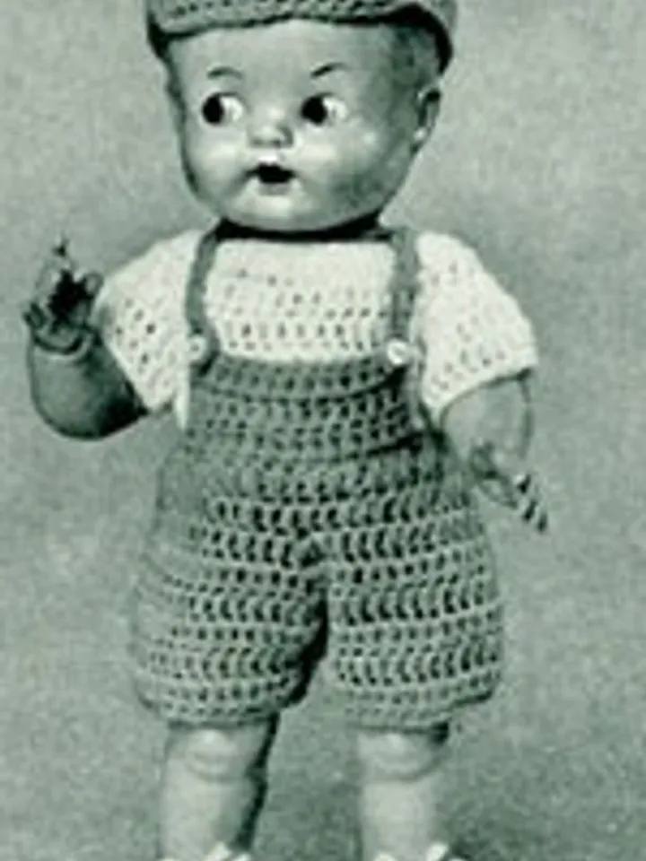 Vintage Crochet Pattern Costume for Doll Jenny & Jimmy Doll Pattern Digital Download PDF
