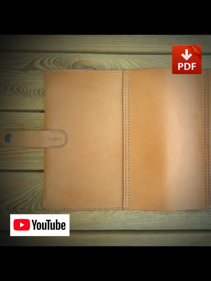 Leather pattern - to make a leather Folder. F-3