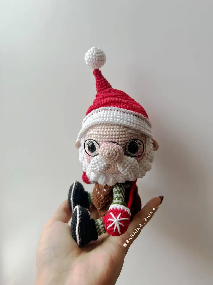 PDF Crochet Pattern Christmas Santa Claus,  Amigurumi Santa, Christmas ornaments, Christmas Decor, Amigurumi Christmas Toy, Amigurumi Gnome
