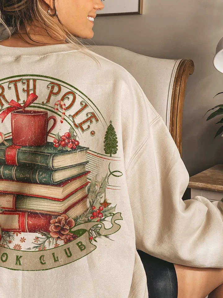 All Booked for Christmas Png, Christmas Books Png, Book Lovers Png, Christmas Teacher Png, Librarian Gift Png, North Pole Readers Png