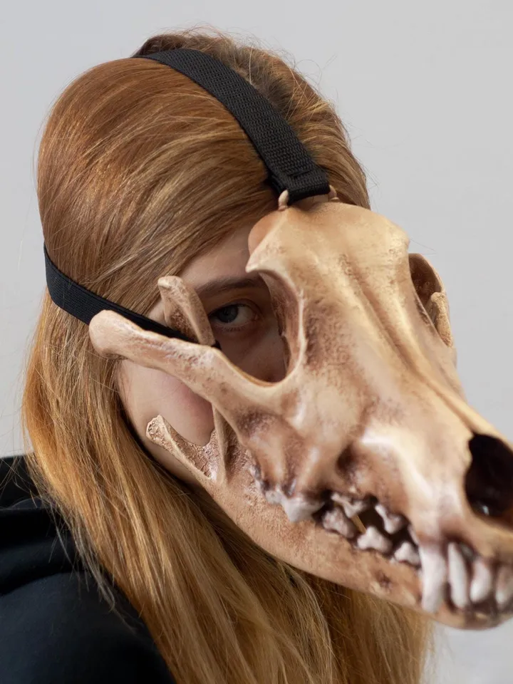 Wolf Skull Mask | animal skull mask |  | realistic wolf mask | resin skull mask | cosplay face mask | halloween scary mask | creepy mask