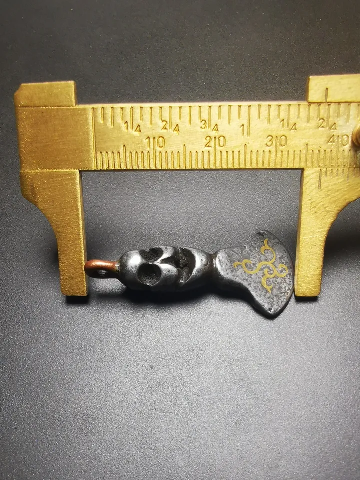 Gandhanra Antique Tibetan Amulet,Kartika(knife of the dakinis), Trantic Buddhism Dharma, Made of Cold Iron