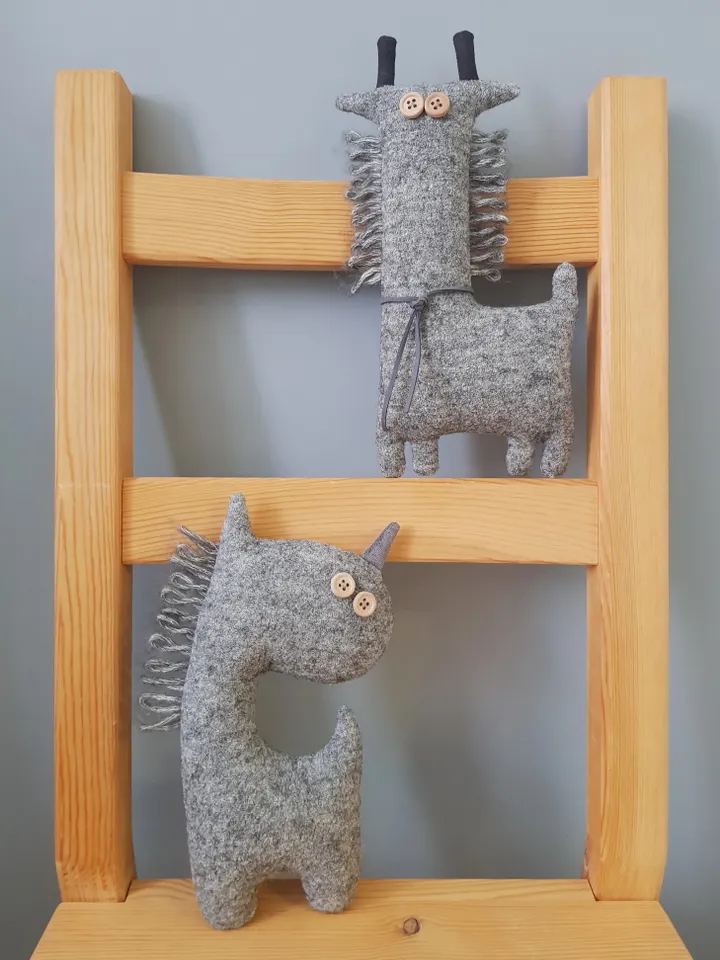stuffed sheep sewing pattern PDF digital tutorial in English, stuffed animal sewing diy