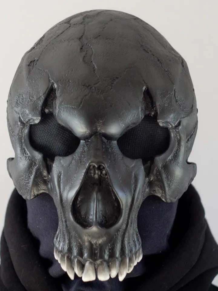 Black Balaclava mask, Monster mask, Demon Skull, Biker Mask, Halloween Mask Scary, Custom Cosplay Mask, Creepy Mask