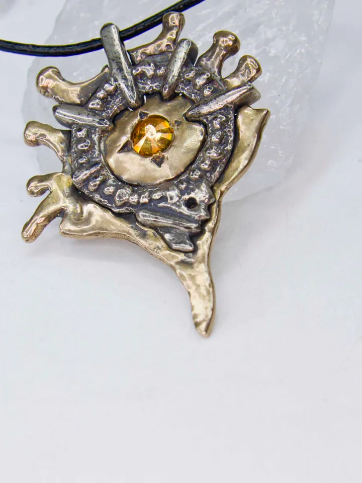 Amulet of Hellfire based on the magic of the world of Diablo / Gamer cosplay / diablo jewelry