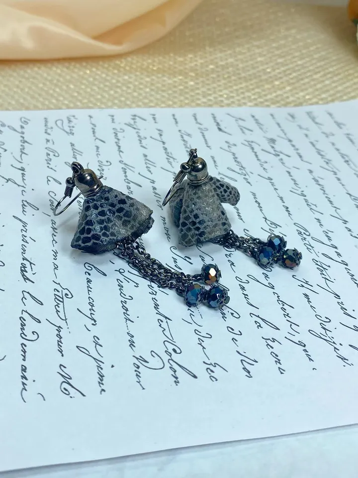 Handmade earrings. Individual design.