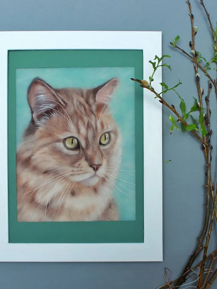 Realistic Felted cat portrait from photo,Christmas Gift Wrapping,Customized gift