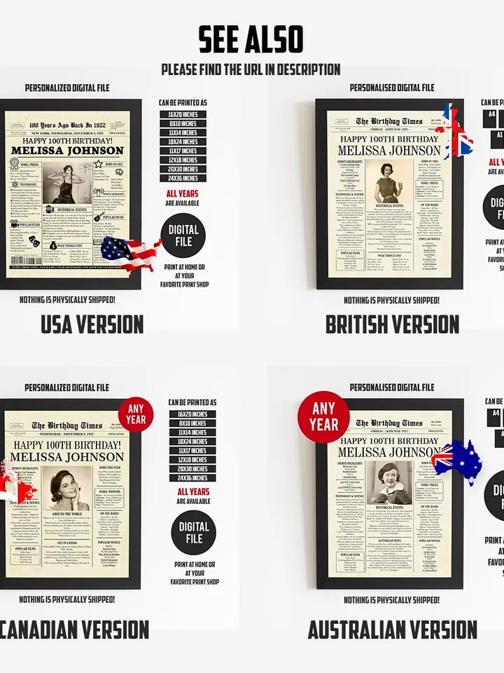 59th Birthday Newspaper Poster Back in 1966 Printable Sign 1966 Birthday Fun Facts 59 Years Ago UK Digital Download