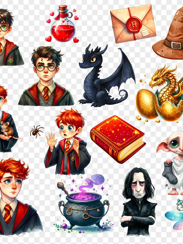 Wizard clipart, wizarding school clipart, magic clipart, magic school clipart, magic clip art, magic stickers, wizard stickers