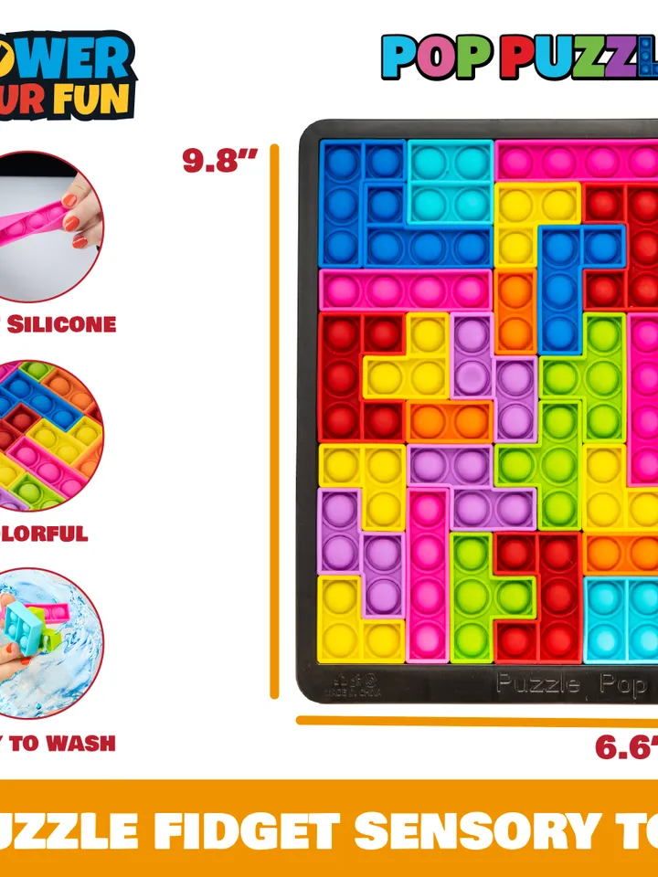 Power Your Fun Pop Puzzle Popper Fidget Game - 27pc