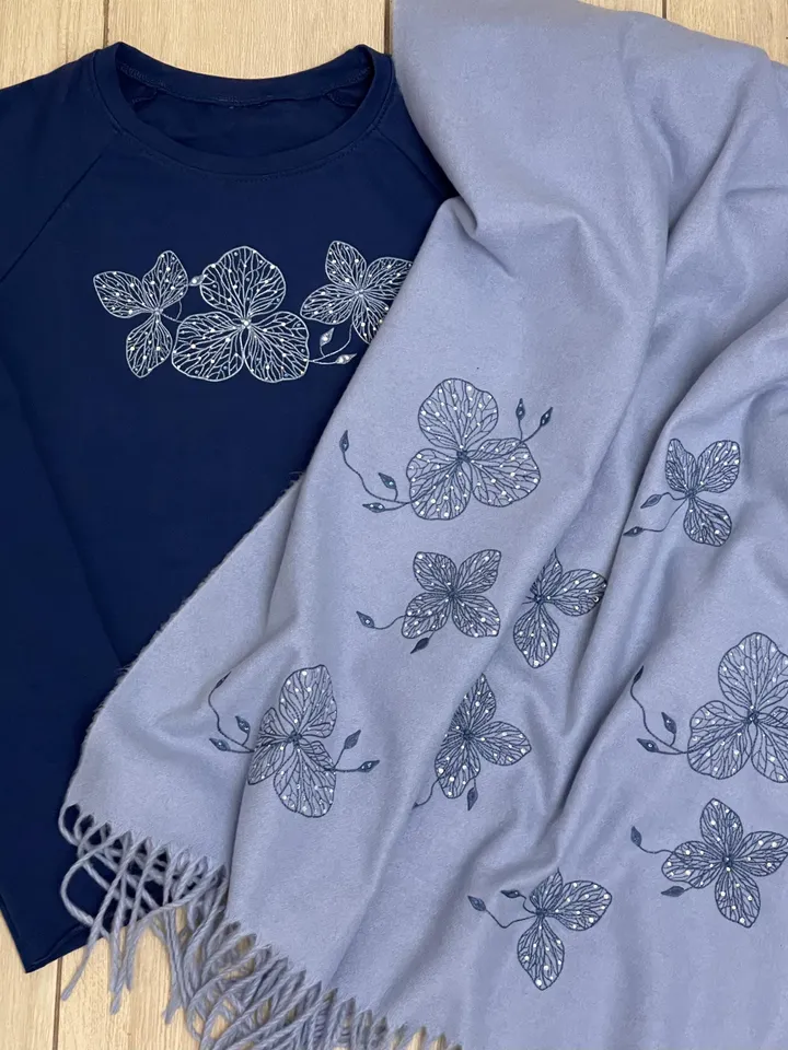 Machine embroidery design &quot;Frosty flowers&quot;