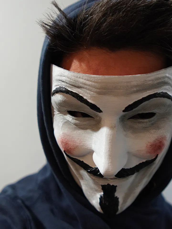 Guy Fawkes Mask Realistic with Blush Collectible White Vendetta Anonymous