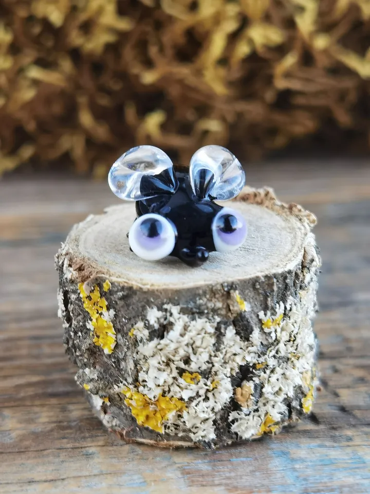 TINY FLY insect figurine Glass fly Miniature fly glass figurines miniature animals tiny glass animals little fly terrarium decoration