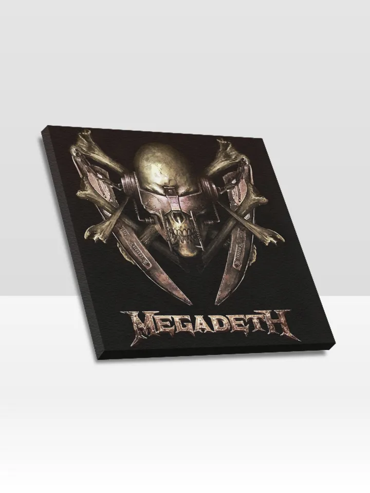 Megadeth Frame Canvas Print, Wall Art Home Decor