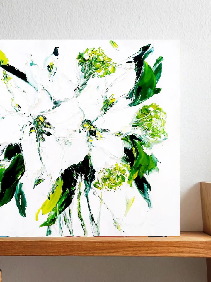 Lily Painting Flower Original Art Original Oil Painting Painting Painting Abstract Floral Painting Wall Art Gift by ArtProkopaloSv