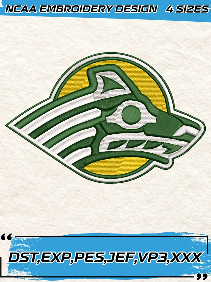 Alaska Anchorage Seawolves Logos Embroidery Designs,NCAA Logo Embroidery Design,Machine Embroidery Design File,4 Sizes, Digital Download