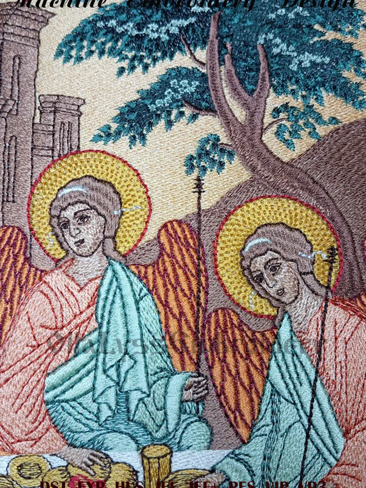 The Holy Trinity embroidery design