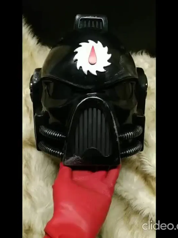 Spacemarine helmet - cosplay helmet - Space Marine - Flesh Tearers Chapter - cos