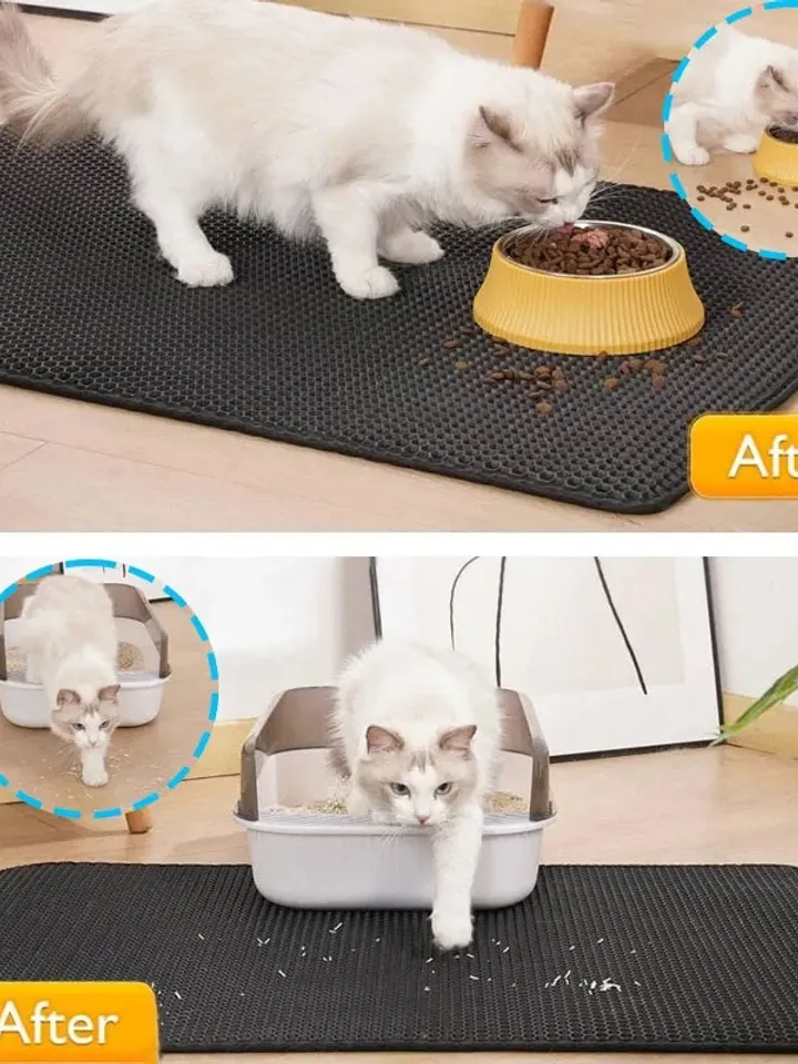 pet litter mat traps