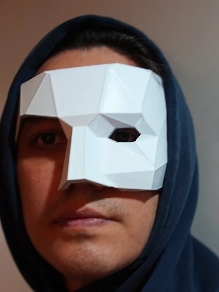 The Phantom of the Opera mask Polygonal The Phantom of the Opera mask