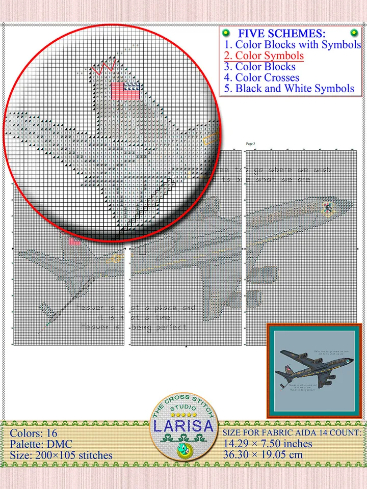 KC-135 Cross Stitch Pattern | KC-135 Stratotanker